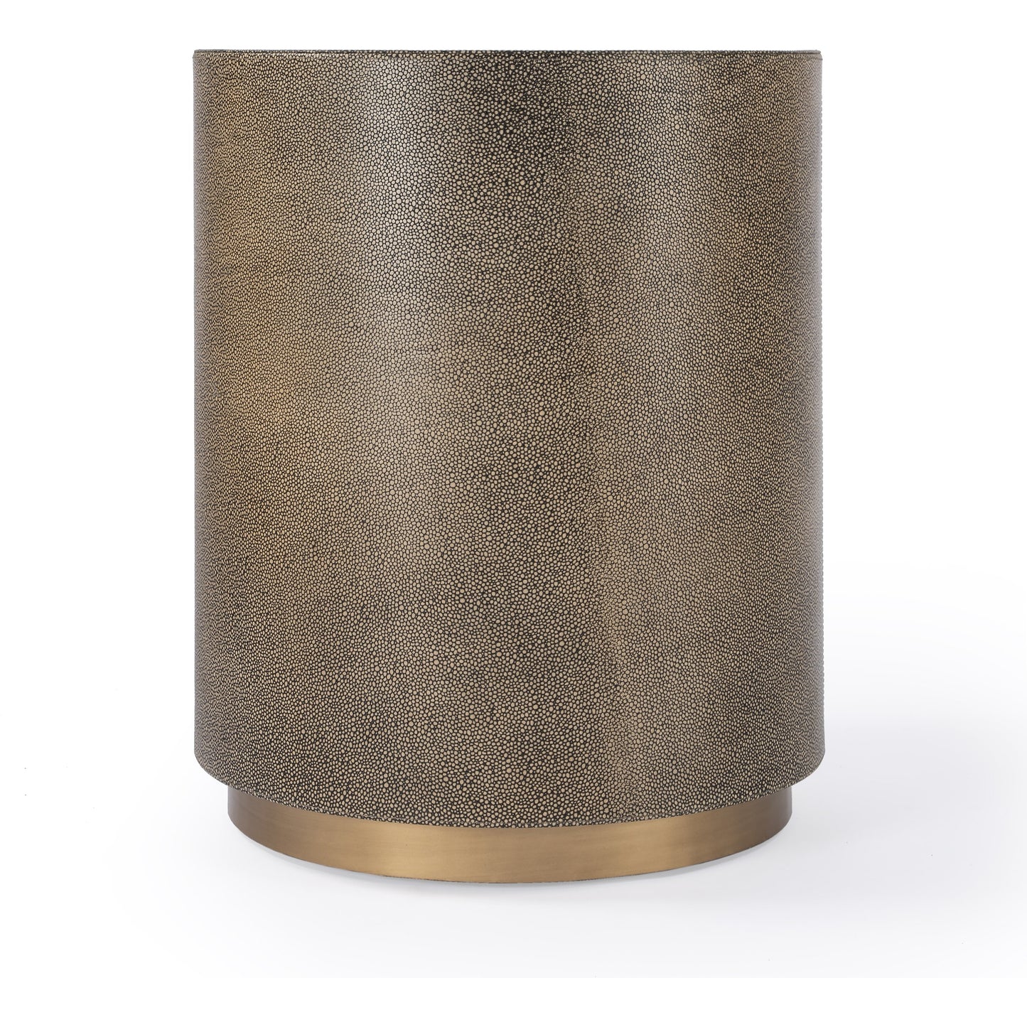 002 SI-1822346 | Additional Silo | Olenka Accent Table by Butler Specialty Company in gold and brass. Made from leather, mdf, steel in a modern style.