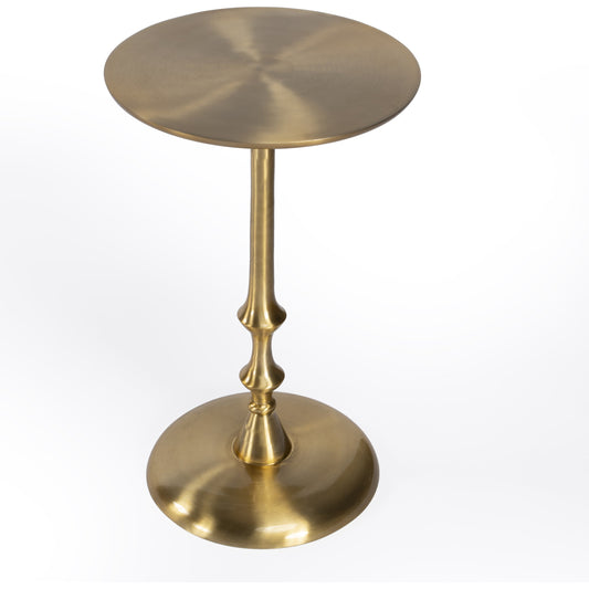 001 SI-1822278 | Primary Silo | Givanna Side Table by Butler Specialty Company in gold and gold. Made from aluminum in a traditional style.