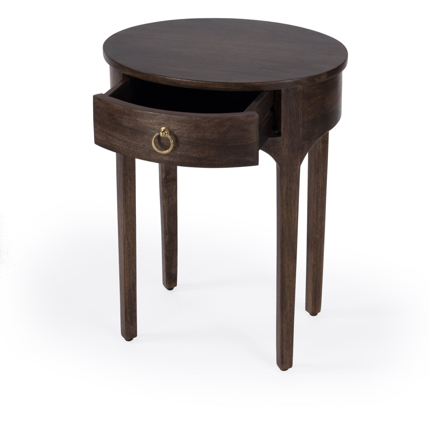 003 SI-1822234 | Additional Silo | Alinia End Table by Butler Specialty Company in dark brown and brown. Made from mango wood, mdf, iron in a modern style.