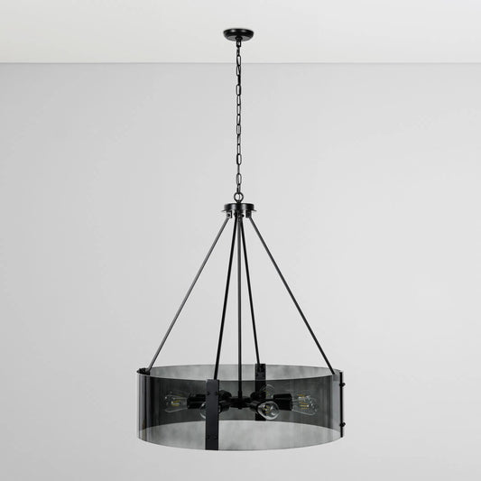 Genesis 8-Light Chandelier by Classic Home in smoke. Made from unique in a modern style.
