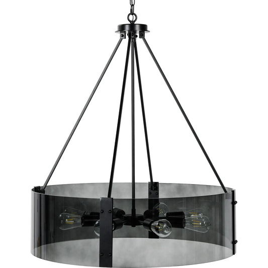 Genesis 8-Light Chandelier by Classic Home in smoke. Made from unique in a modern style.