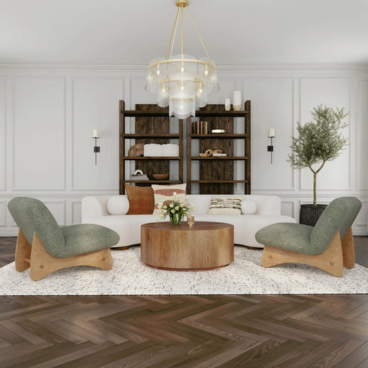 Theresa 16-Light Glass Chandelier by Classic Home in gold, clear. Made from glass, iron in a modern style.