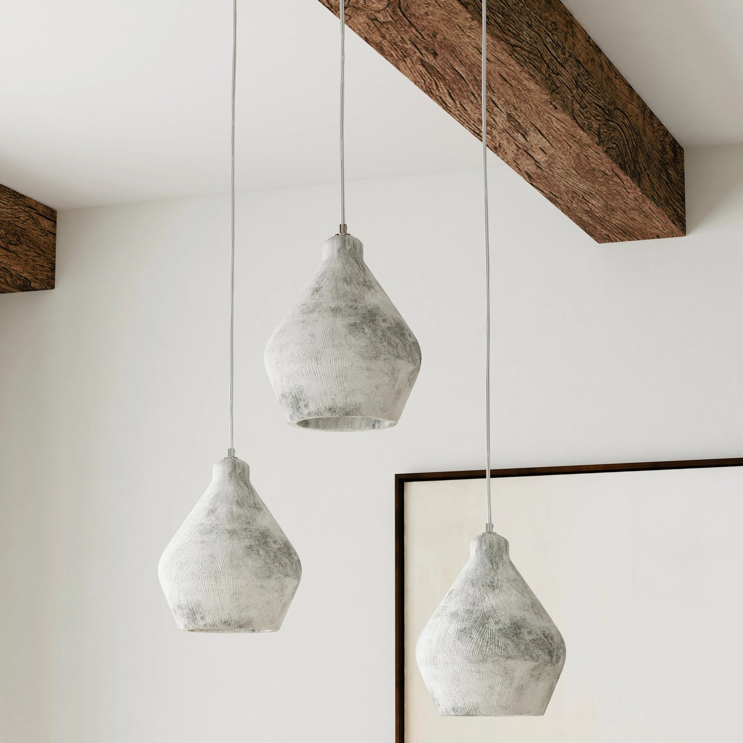 006 SI-2162536 | Closeup | Jerry 1-Light Gray Concrete Pendant by Classic Home in light gray. Made from concrete in a modern style.