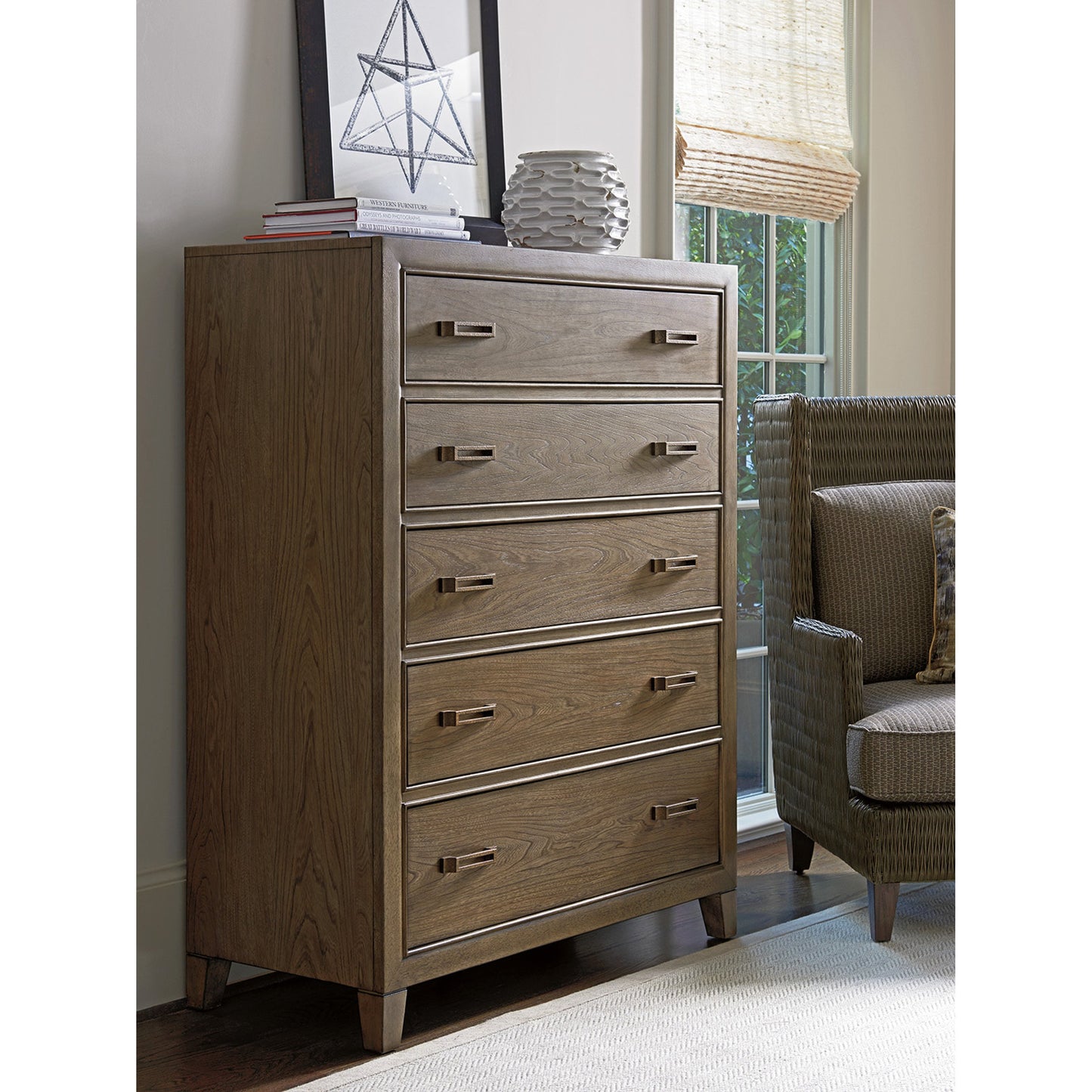 004 SR-835990 | Lifestyle | Brookdale Drawer Chest by Tommy Bahama Home. Made from unique in a rustic style.