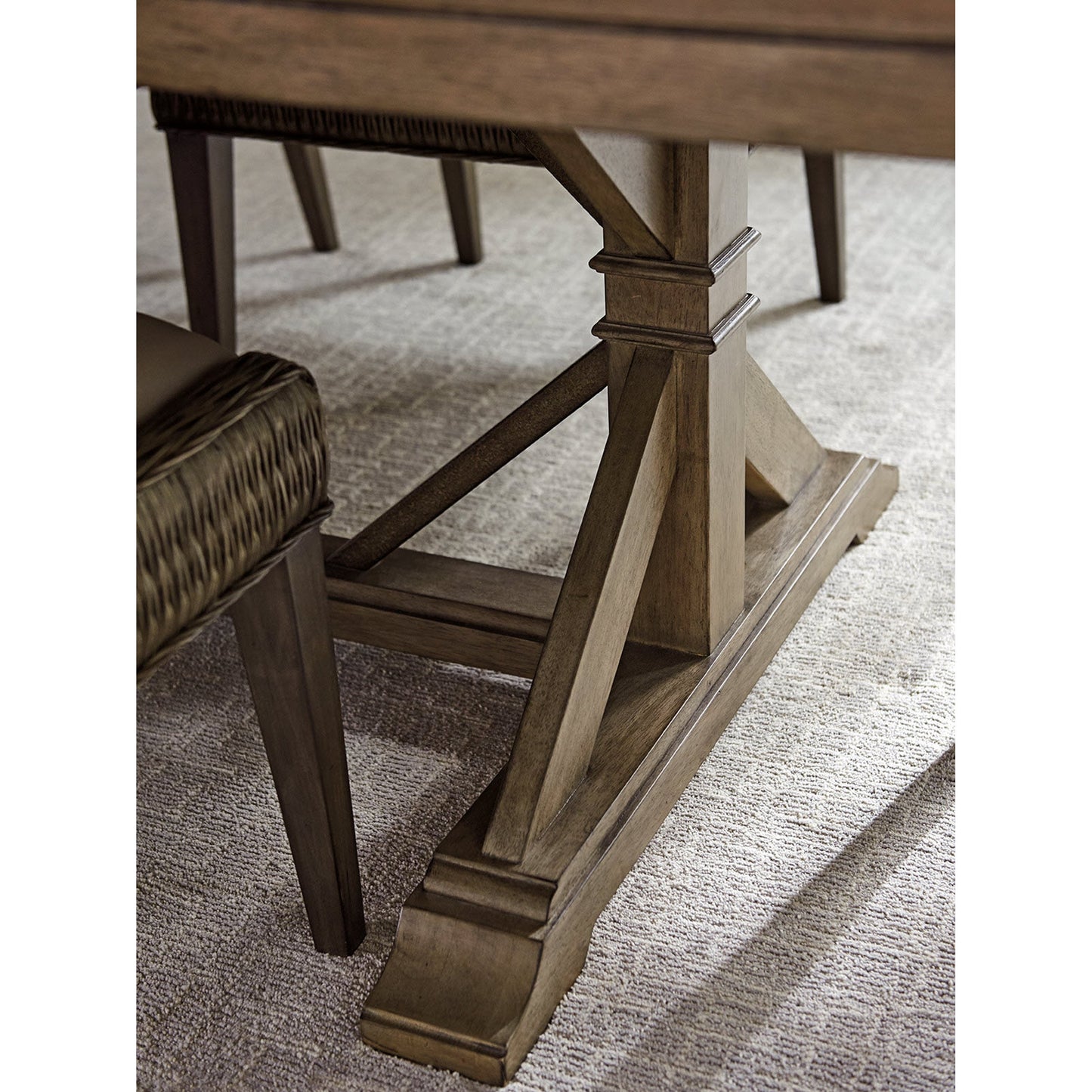002 SR-836341 | Additional Silo | Pierpoint Double Pedestal Dining Table by Tommy Bahama Home. Made from unique in a transitional style.