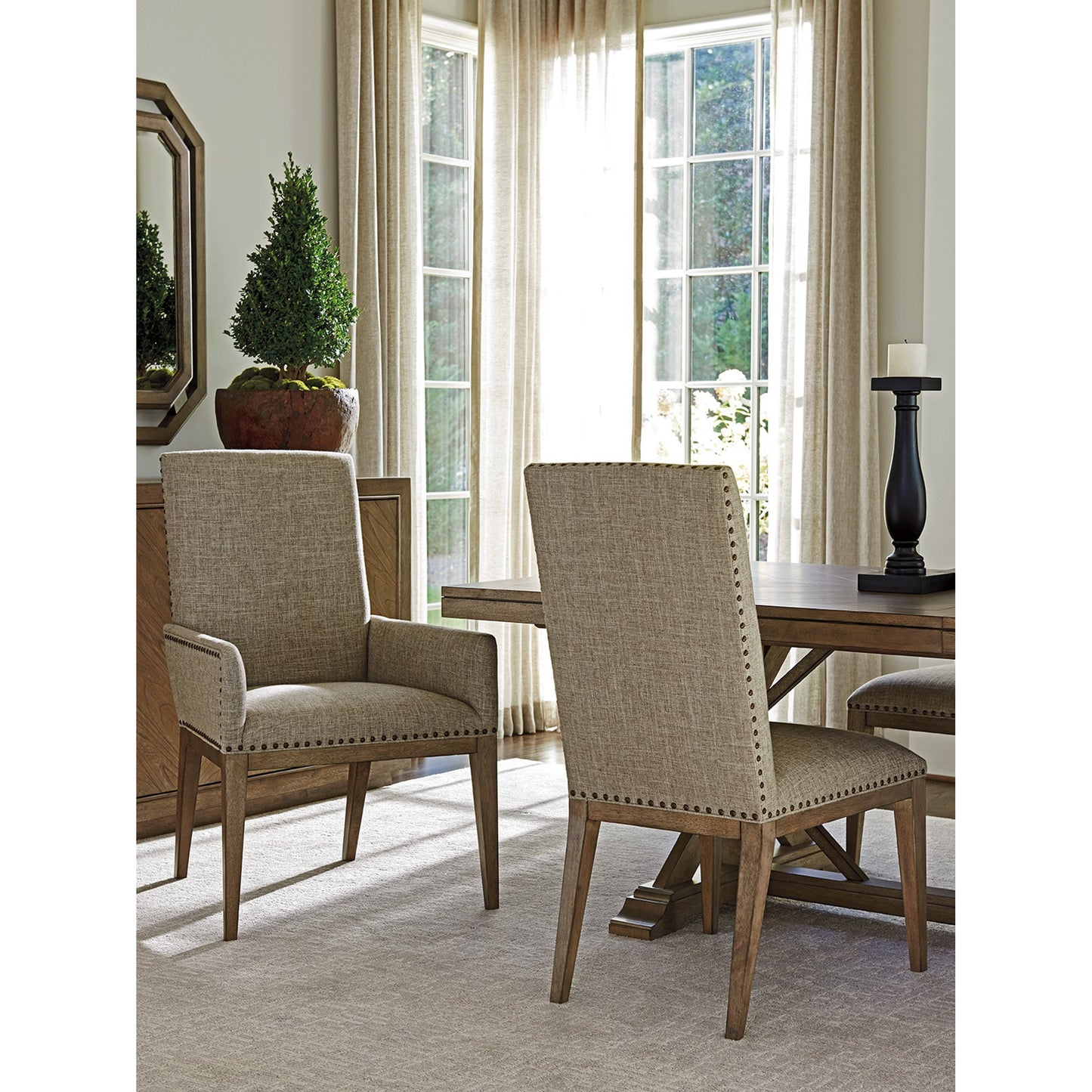 004 SR-836062 | Lifestyle | Devereaux Upholstered Side Chair by Tommy Bahama Home. Made from unique in a modern style.