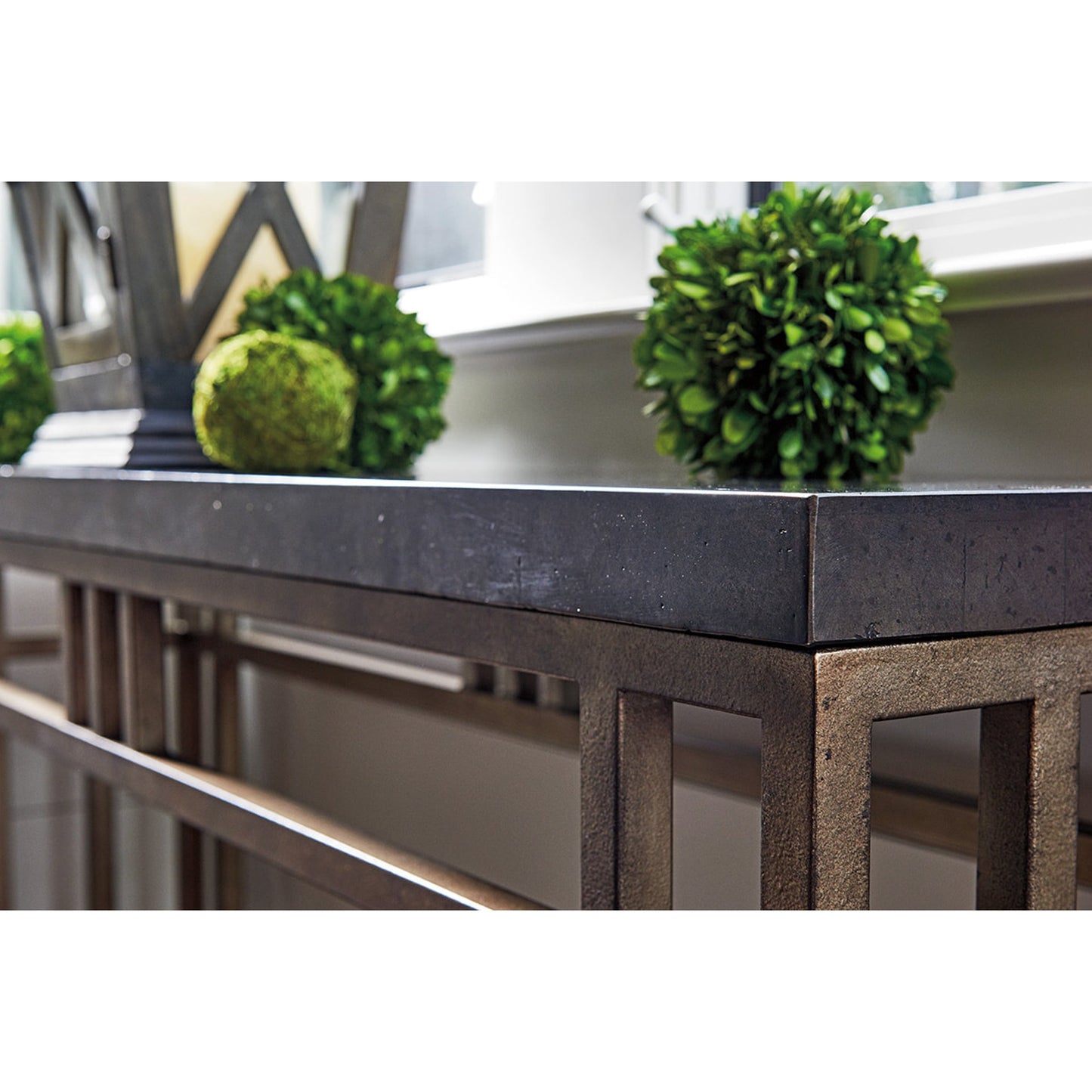 004 SR-836280 | Additional Silo | Montera Travertine Console by Tommy Bahama Home. Made from unique in a transitional style.