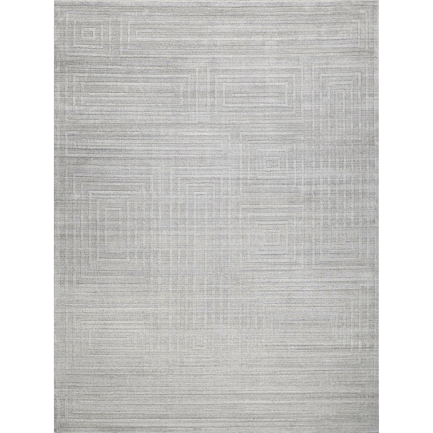 001 SI-2138076,SI-2138077,SI-2138078,SI-2138079,SI-2138080,SI-2138081,SI-2293838 | Primary Silo | Castelli 5627 Rug by Exquisite Rugs in light gray. Made from bamboo silk, new zealand wool in a unique style.