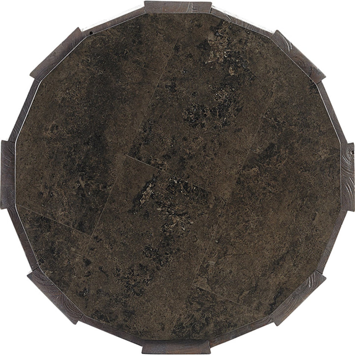 002 SR-836093 | Additional Silo | Everett Round Travertine End Table by Tommy Bahama Home. Made from unique in a eclectic & global style.