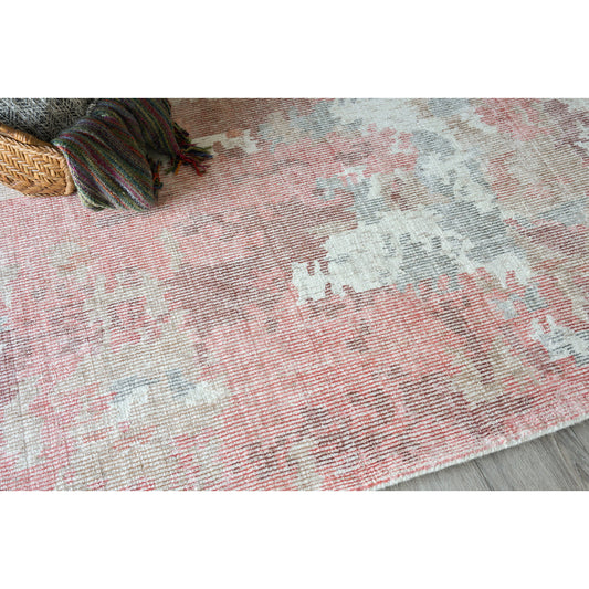 Mineral 5640 Rug by Exquisite Rugs in red orange. Made from wool, bamboo silk in a unique style.
