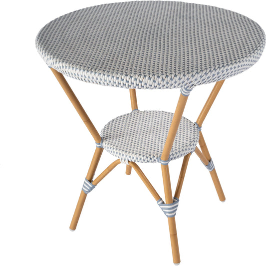 Tobias Outdoor Bistro Table by Butler Specialty Company. Made from aluminum, polyurethane synthetic rattan in a eclectic & global style.