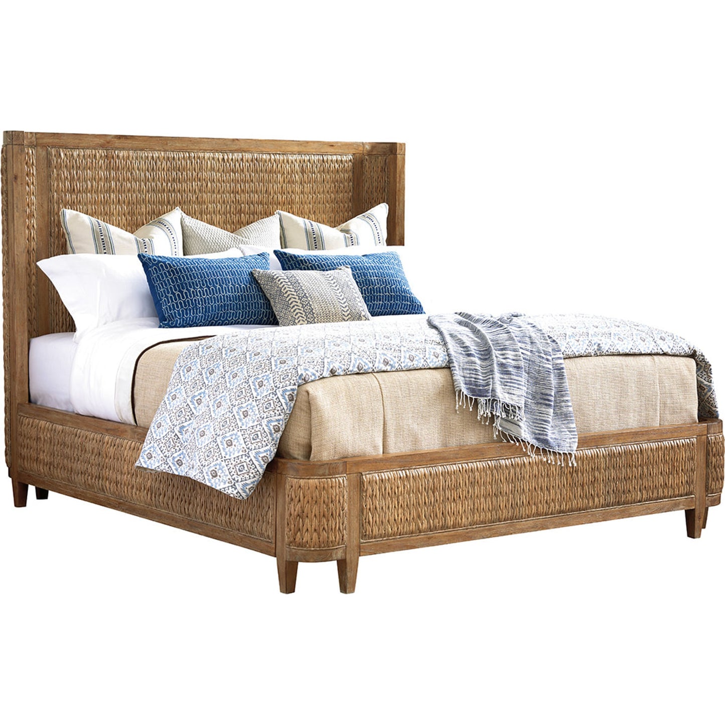 001 SR-836165,SR-836166,SR-836167 | Additional Silo | Ivory Coast Woven Bed by Tommy Bahama Home. Made from unique in a coastal style.