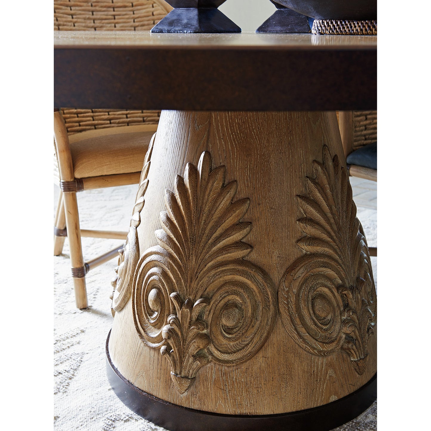 002 SR-836564 | Additional Silo | Weston Round Dining Table by Tommy Bahama Home. Made from unique in a transitional style.