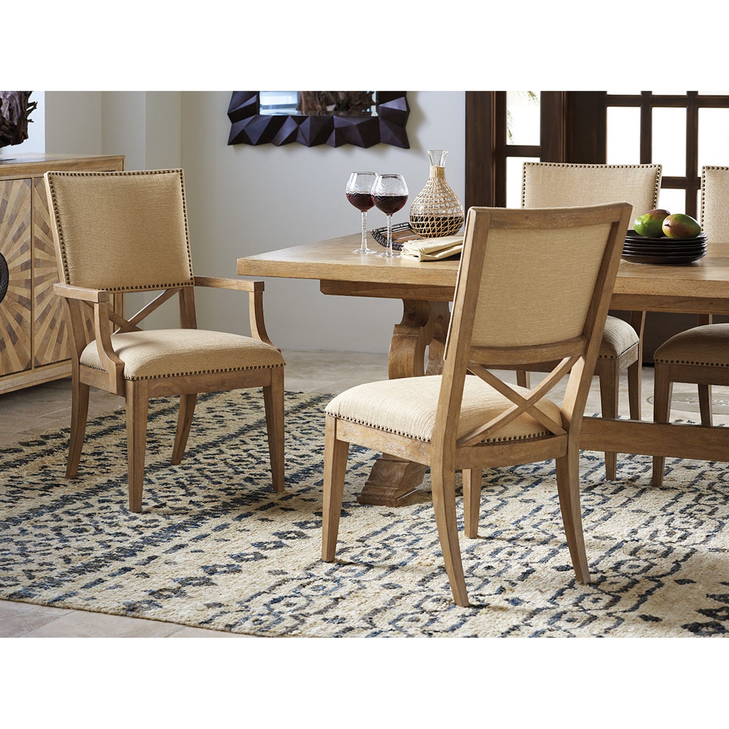 013 SR-836099 | Lifestyle | Farmington Rectangular Dining Table by Tommy Bahama Home. Made from unique in a cottage & farmhouse style.