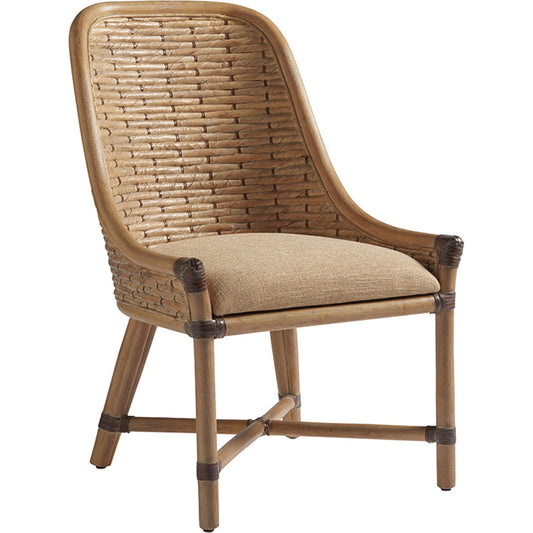 Keeling Woven Side Chair by Tommy Bahama Home. Made from unique in a coastal style.