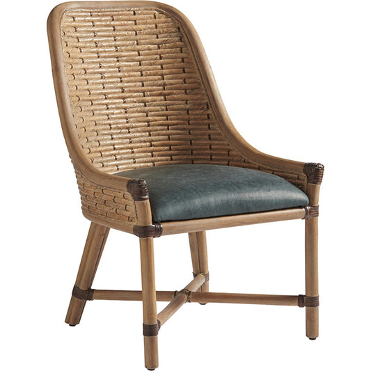 Keeling Woven Side Chair by Tommy Bahama Home. Made from unique in a coastal style.