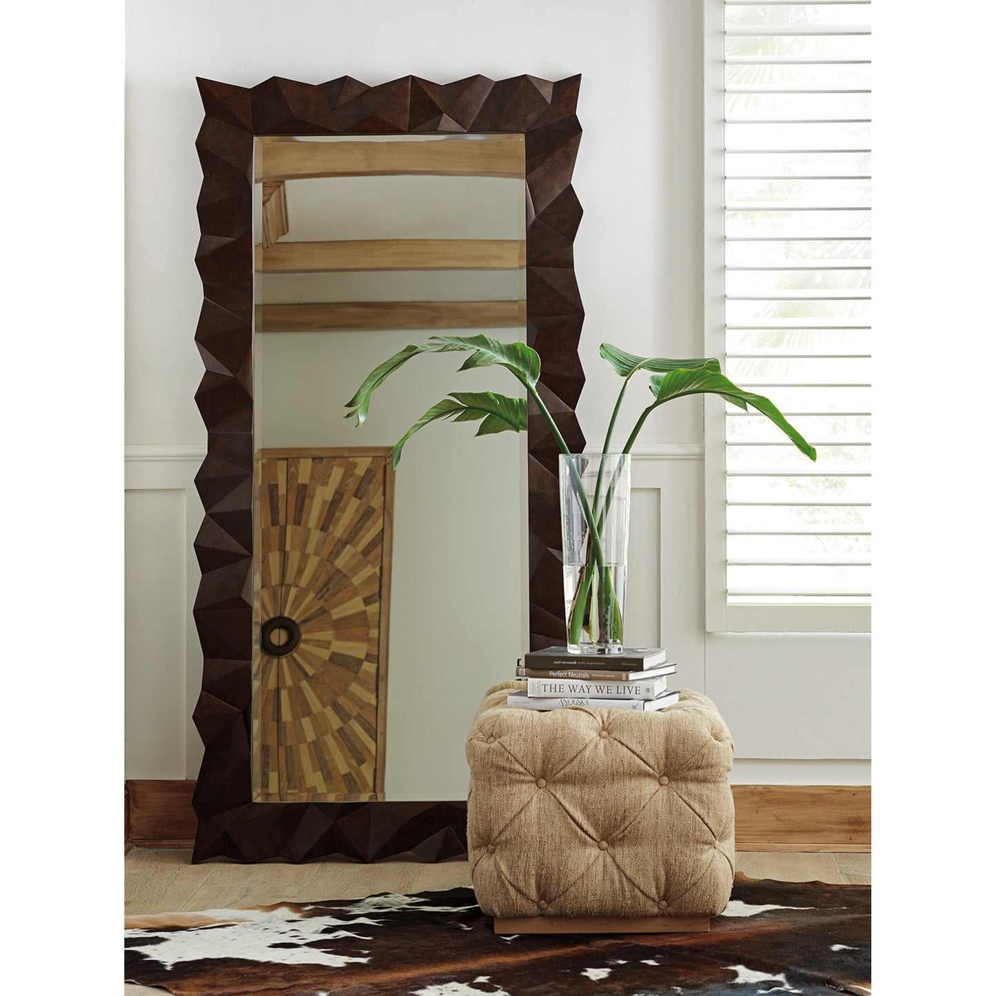 002 SR-835933 | Lifestyle | Atherton Floor Mirror by Tommy Bahama Home. Made from unique in a coastal style.