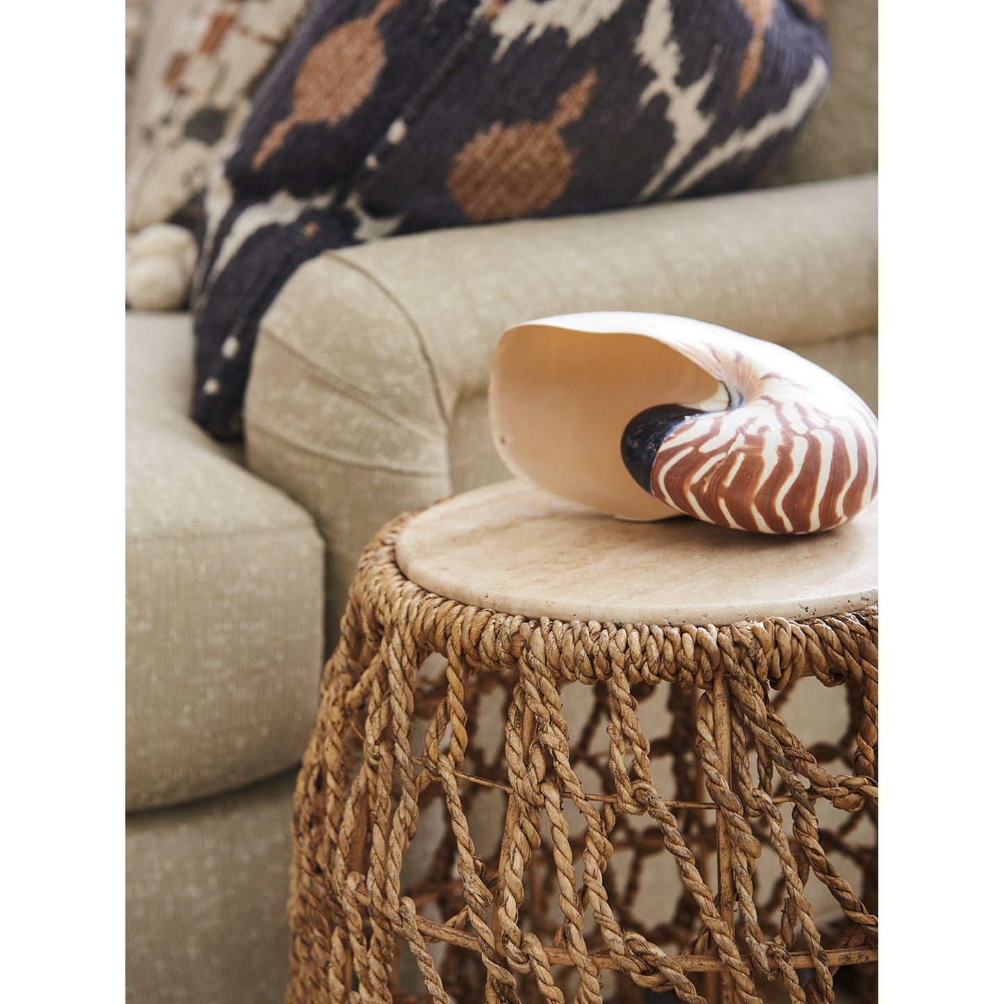 002 SR-836230 | Additional Silo | Madrid Woven Accent Table by Tommy Bahama Home. Made from unique in a coastal style.