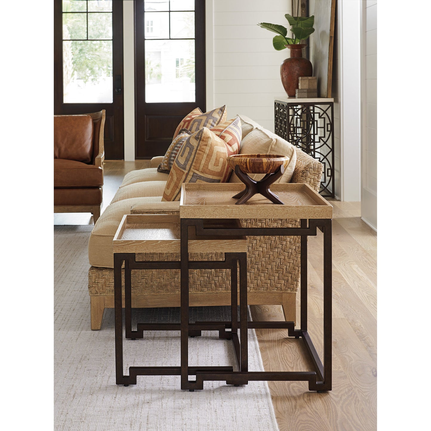 003 SR-836069 | Lifestyle | Dolca Vita Nesting Tables by Tommy Bahama Home. Made from unique in a modern style.