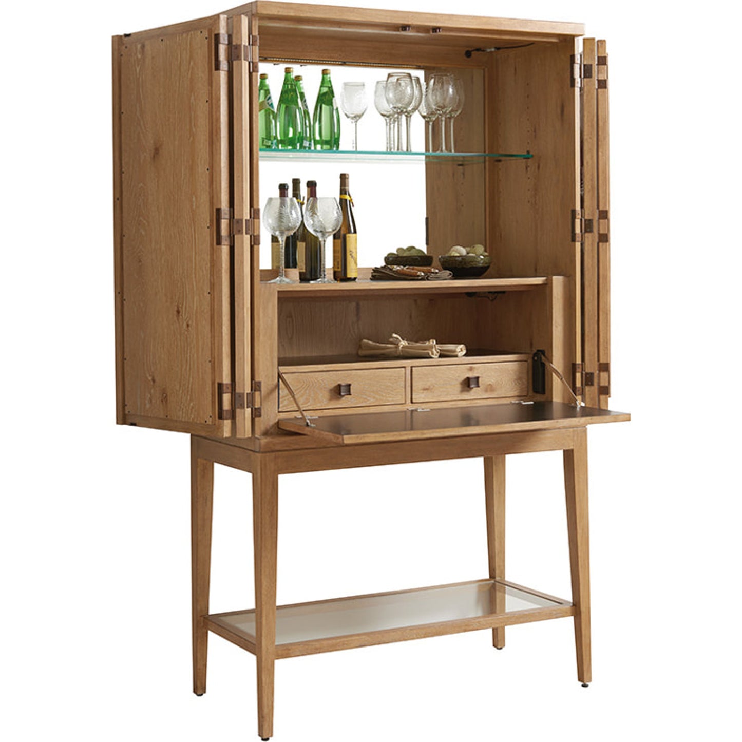 004 SR-835998 | Additional Silo | Cameroon Bar Cabinet by Tommy Bahama Home. Made from unique in a coastal style.