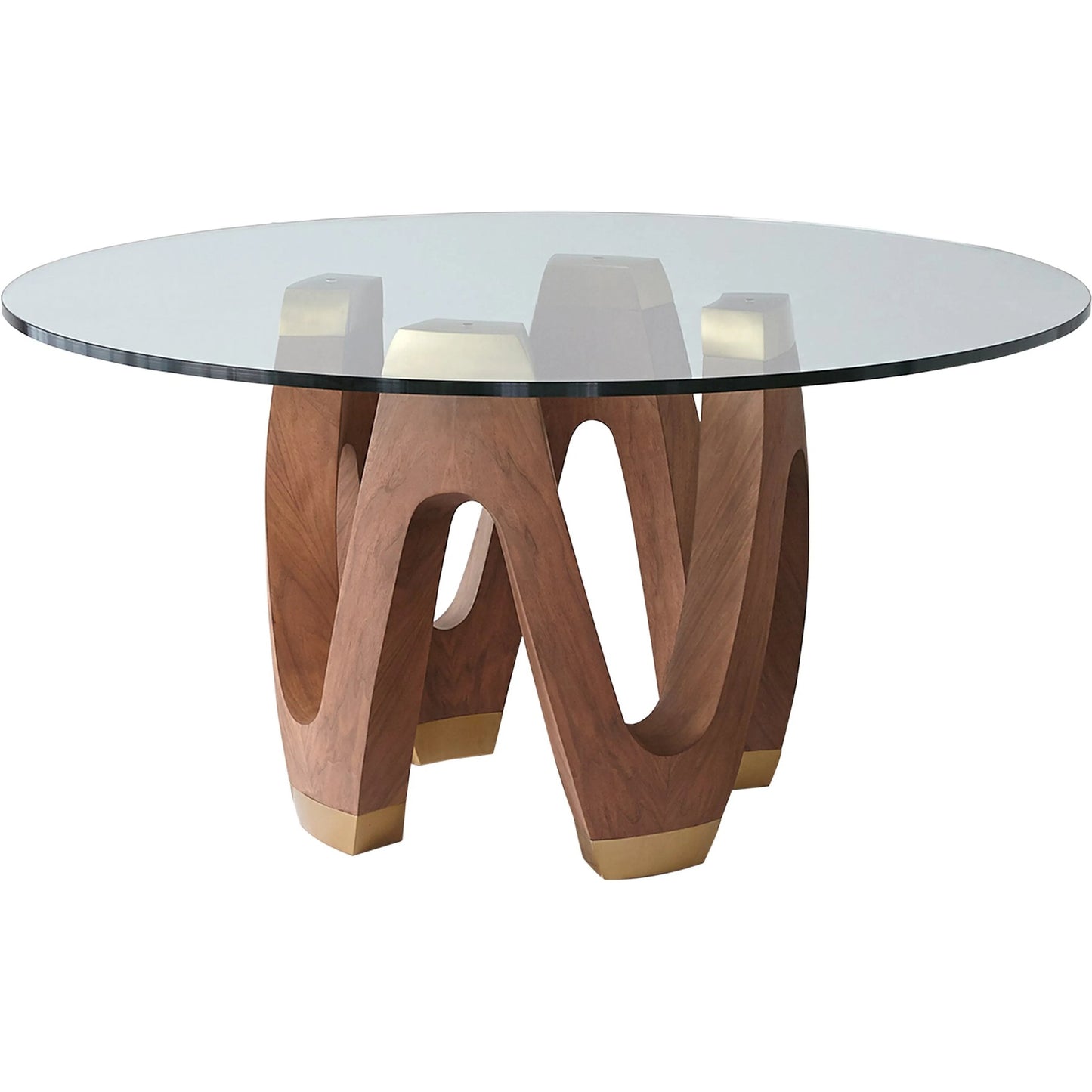 003 SI-2324678 | Additional Silo | Wave Dining Table by Global Views in natural, red and walnut. Made from unique in a modern style.