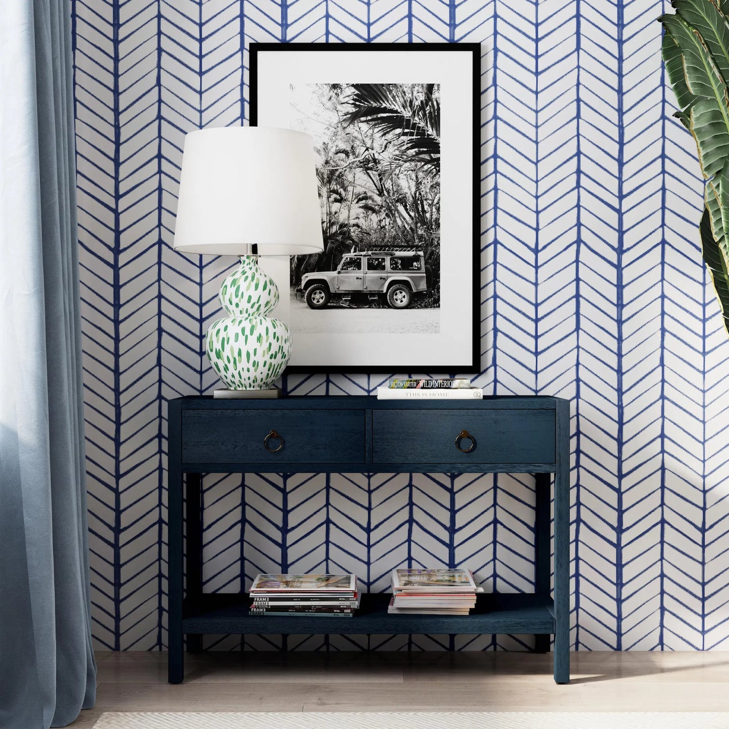 013 SI-2077763 | Lifestyle | Lark 44" Console Table by Butler Specialty Company. Made from mdf: 55%, acacia solids: 45%, acacia veneers: 5% in a modern style.
