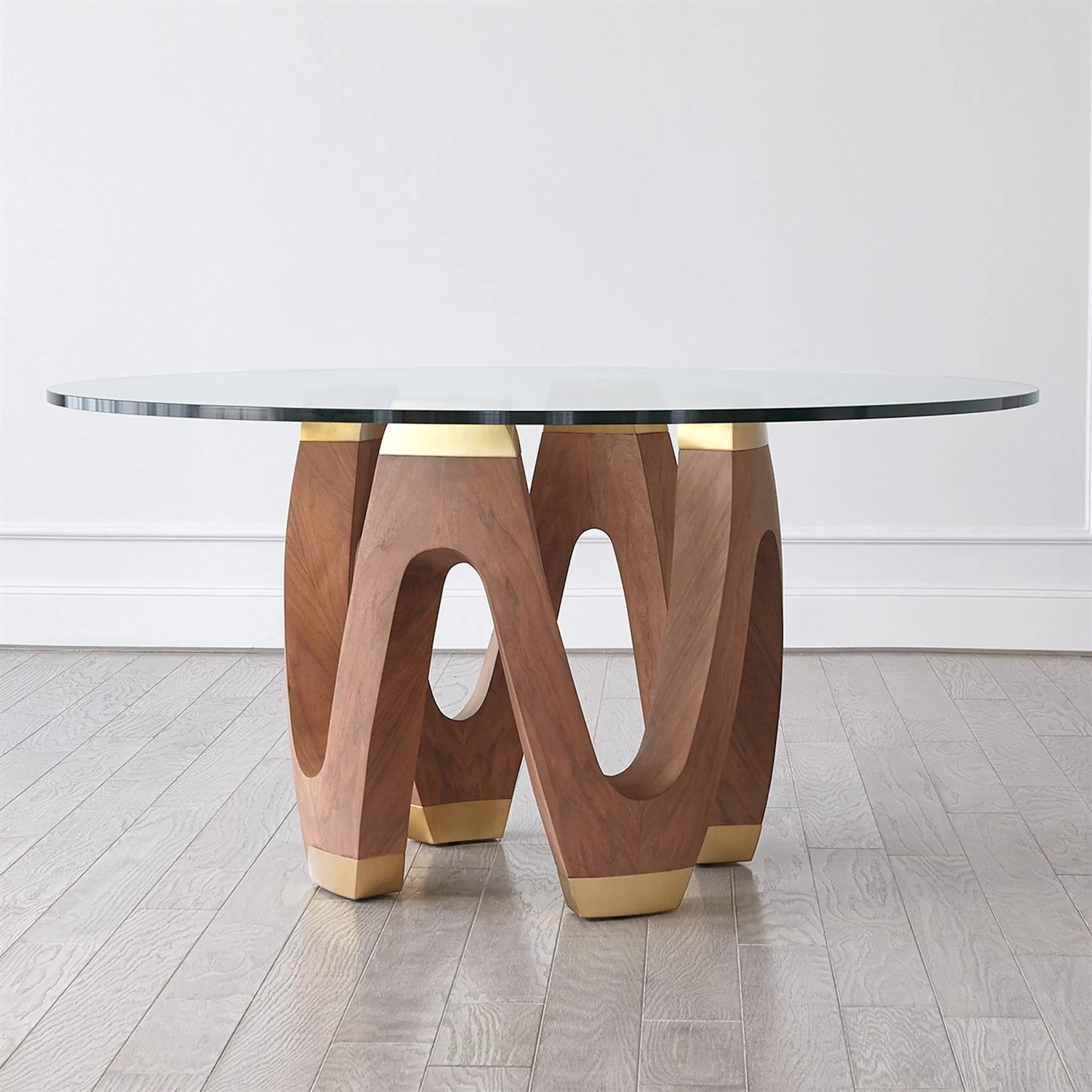 002 SI-2324678 | Additional Silo | Wave Dining Table by Global Views in natural, red and walnut. Made from unique in a modern style.