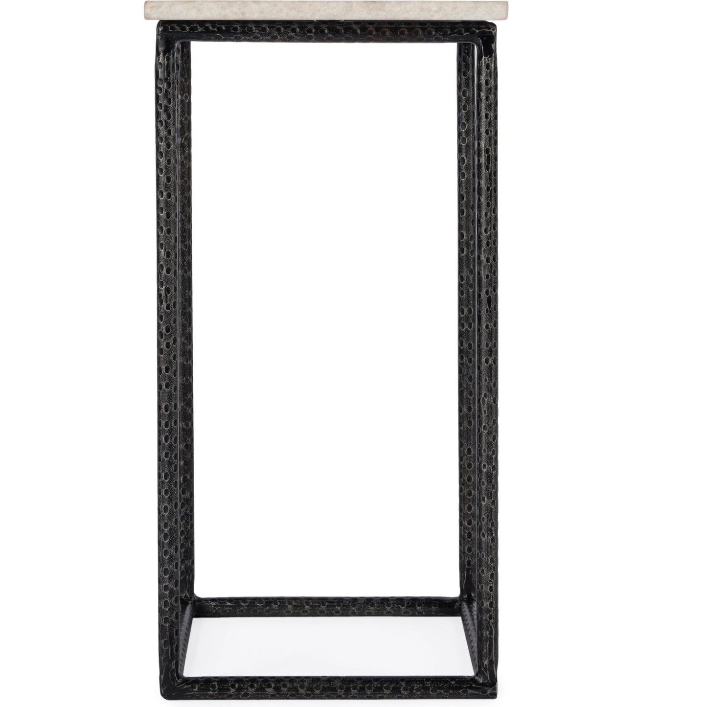 003 SI-2077772 | Additional Silo | Mabel Marble and Hammered Iron Side Table by Butler Specialty Company in white and black and marble & metal. Made from iron, marble in a modern style.