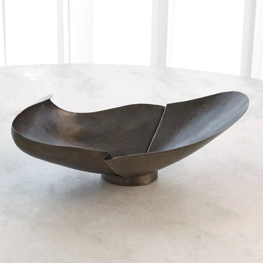 Creased Rolled Bowl by Global Views. Made from unique in a modern style.