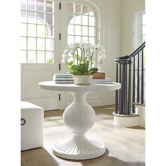Marco Center Table by Tommy Bahama Home in white. Made from unique in a transitional style.