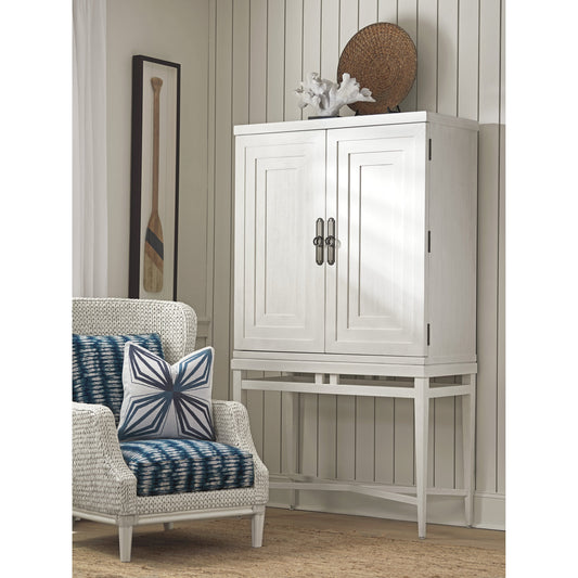Jensen Beach Bar by Tommy Bahama Home in white. Made from unique in a transitional style.