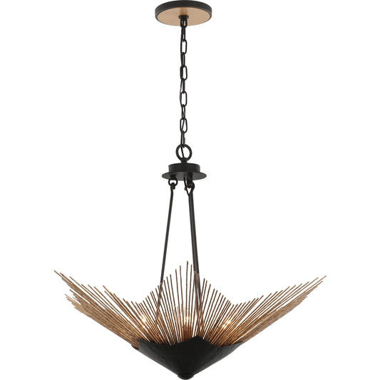 000 SI-2536888 | Primary Silo | Aristocrat 6 Light Pendant by Varaluz in bronze, brown. Made from steel in a unique style.