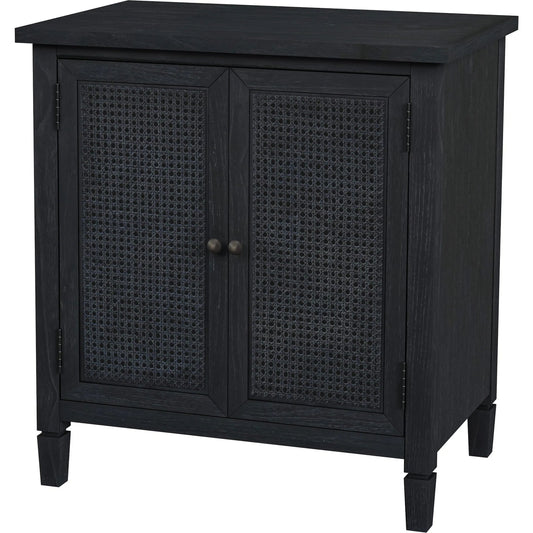 001 SI-2333927 | Primary Silo | Flagstaff 2-Door Cabinet by Butler Specialty Company in black. Made from mindi wood : 20%, mindi veneer 20%, mdf : 60% in a modern style.