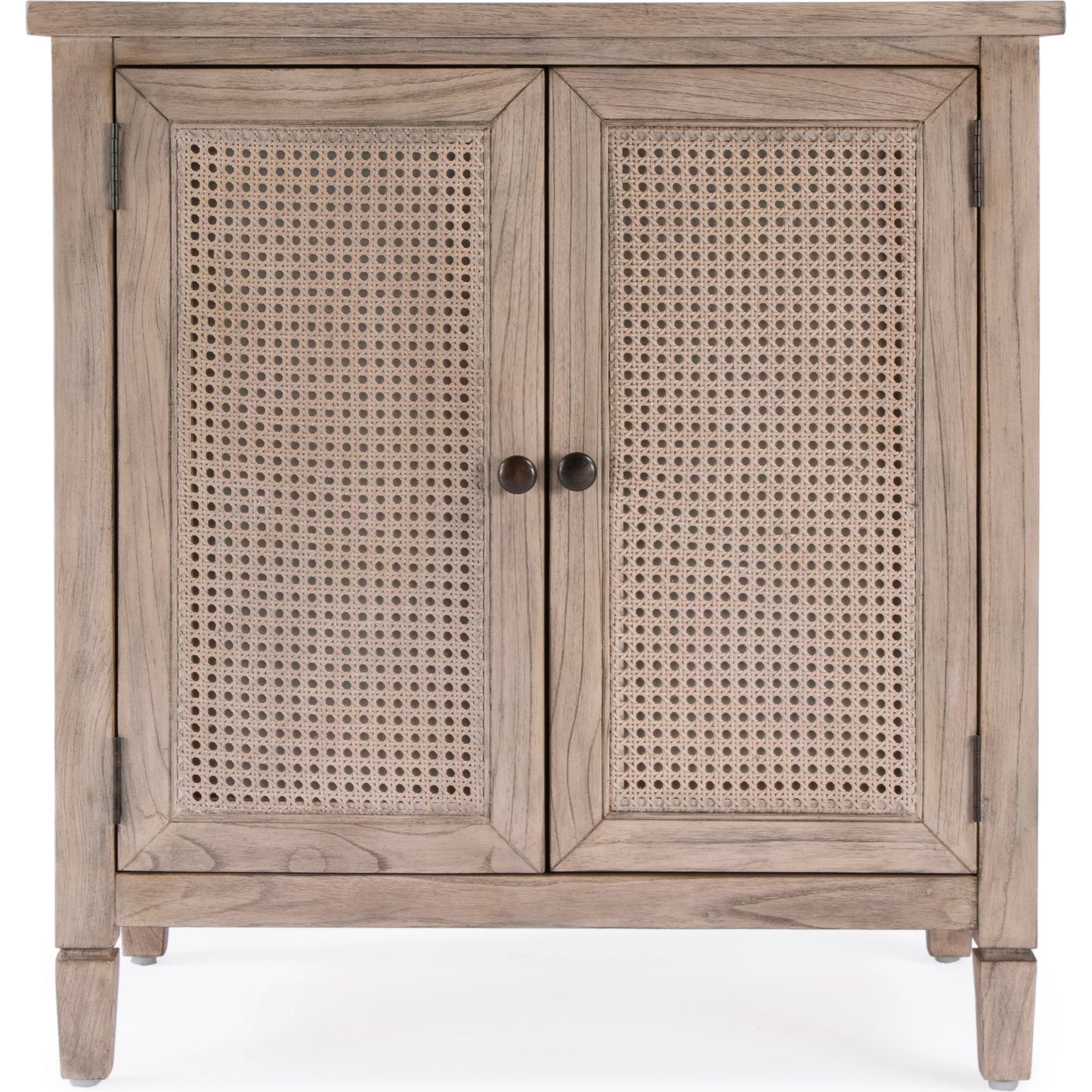 004 SI-2077820 | Additional Silo | Flagstaff 2 Door Cane Cabinet by Butler Specialty Company in natural and desert sand. Made from mindi wood : 20%, mindi veneer 20%, mdf : 60% in a cottage & farmhouse style.