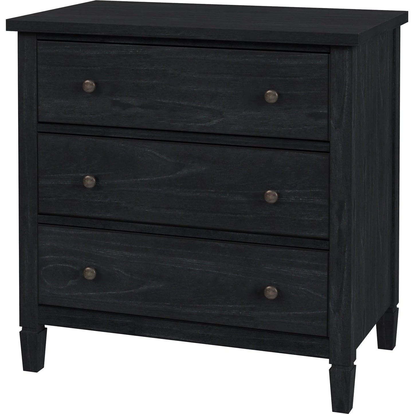 001 SI-2333929 | Primary Silo | Flagstaff 3-Drawer Dresser by Butler Specialty Company in black. Made from mindi wood, mindi veneer, mdf in a unique style.