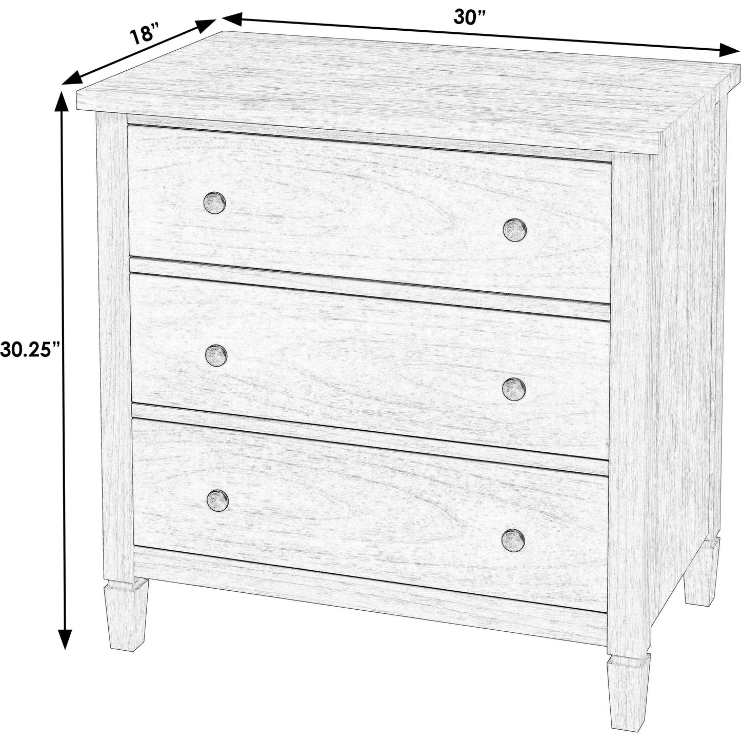 002 SI-2077821 | Additional Silo | Flagstaff 3 Drawer Dresser by Butler Specialty Company in natural and desert sand. Made from mindi wood, mindi veneer, mdf in a cottage & farmhouse style.