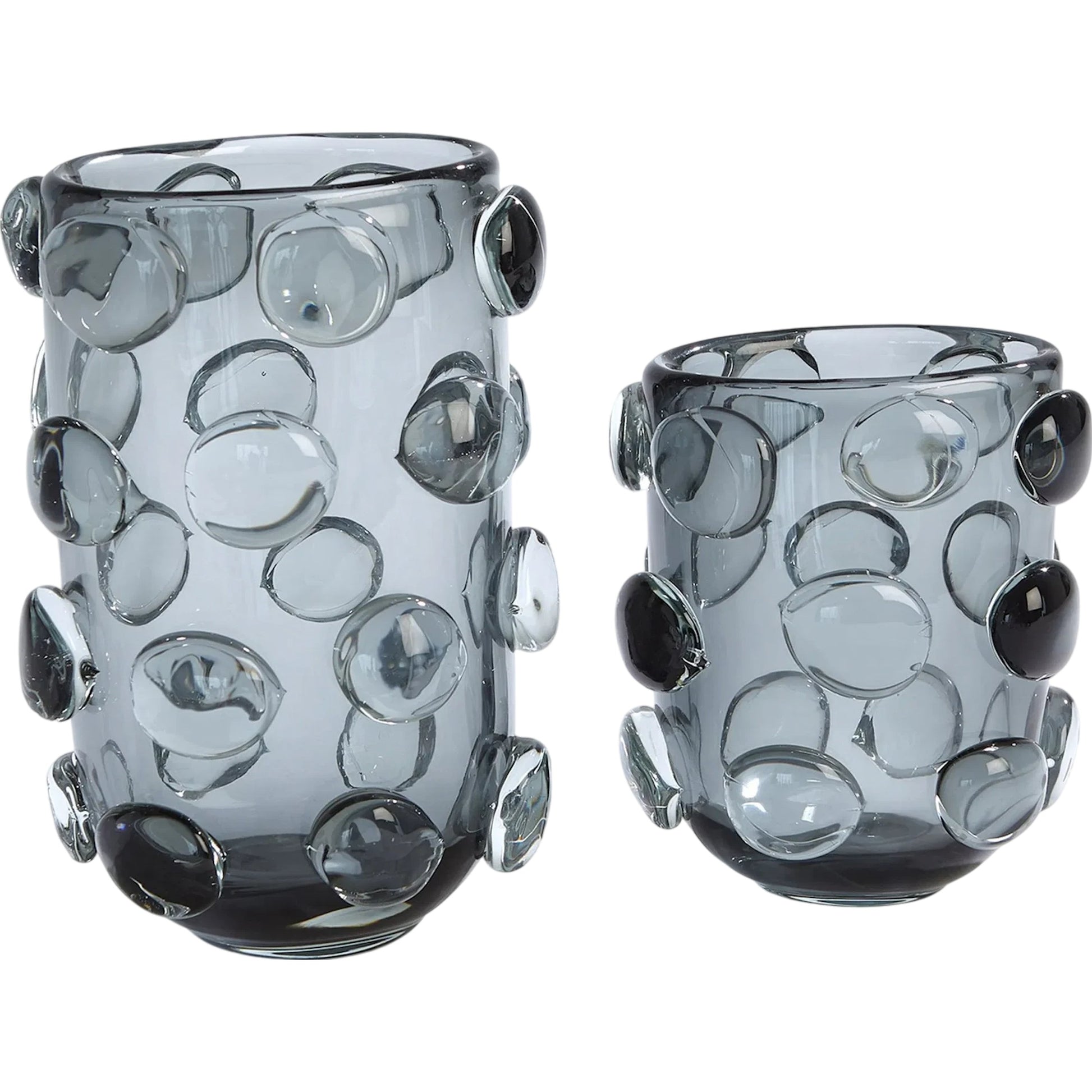 Rondelle Vase by Global Views. Made from art glass in a modern style.