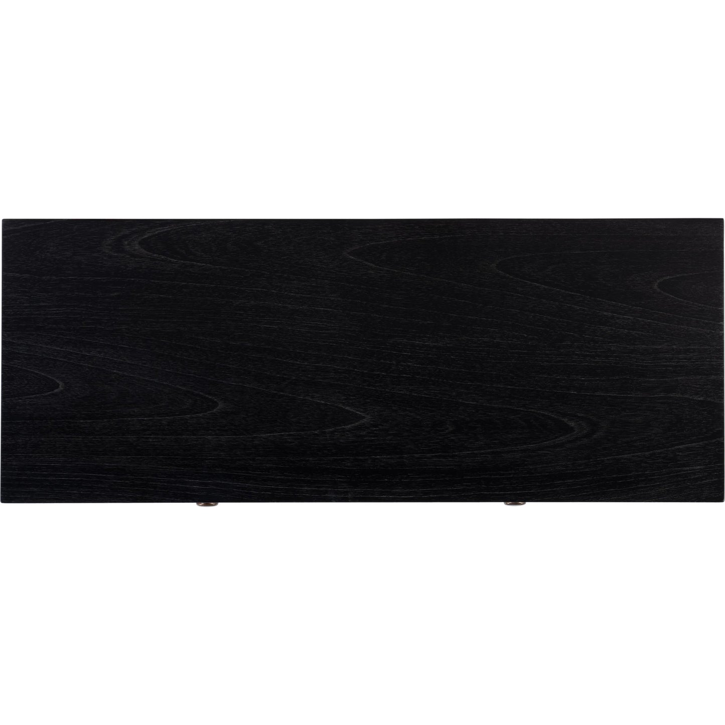 008 SI-2333930 | Closeup | Flagstaff 2 Drawer Console Table by Butler Specialty Company in black. Made from mdf, mindi wood, mindi veneer in a unique style.