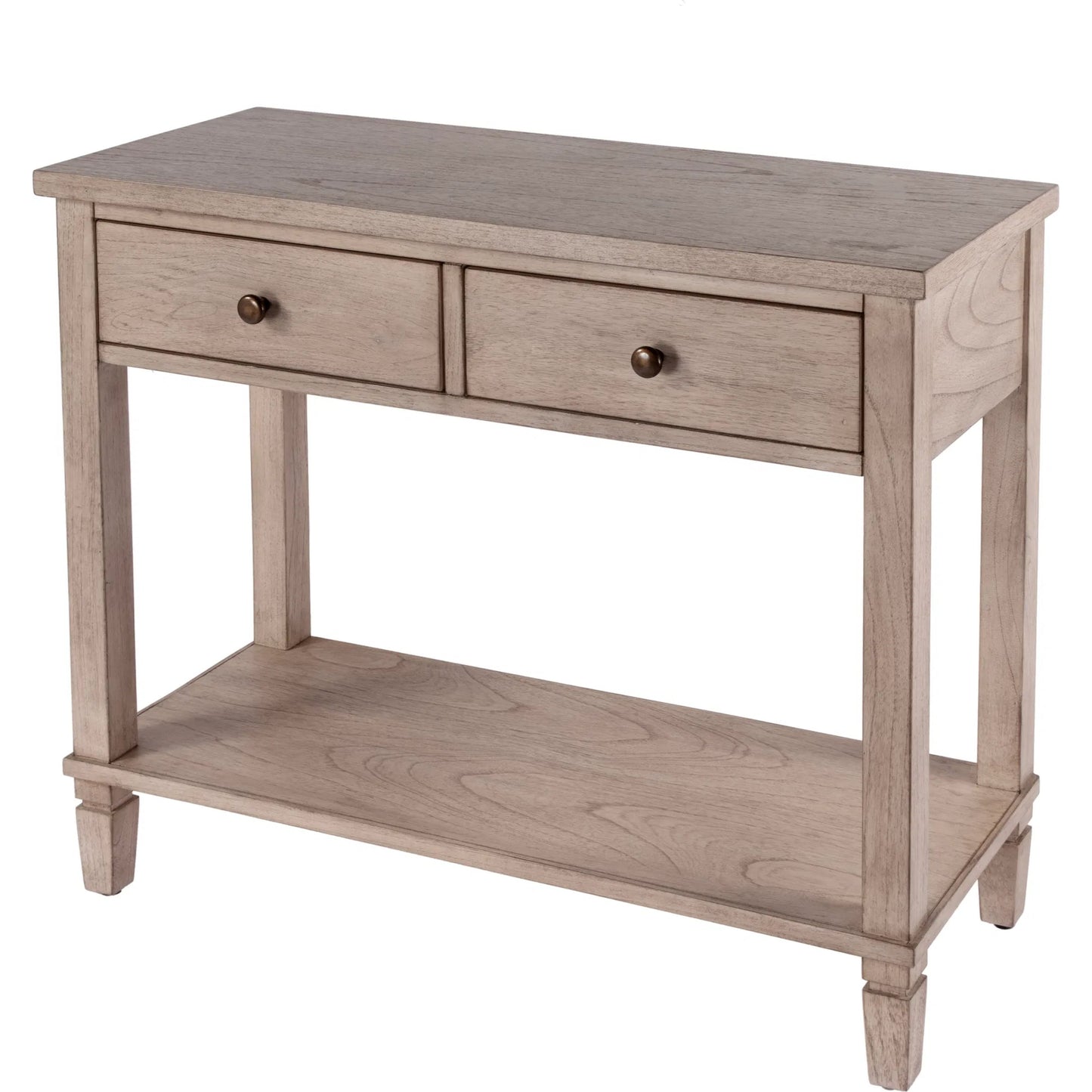 001 SI-2077823 | Primary Silo | Flagstaff 2 Drawer 36" Console Table by Butler Specialty Company in natural and desert sand. Made from mdf: 60%, mindi solids: 20%, mindi veneers: 20% in a cottage & farmhouse style.