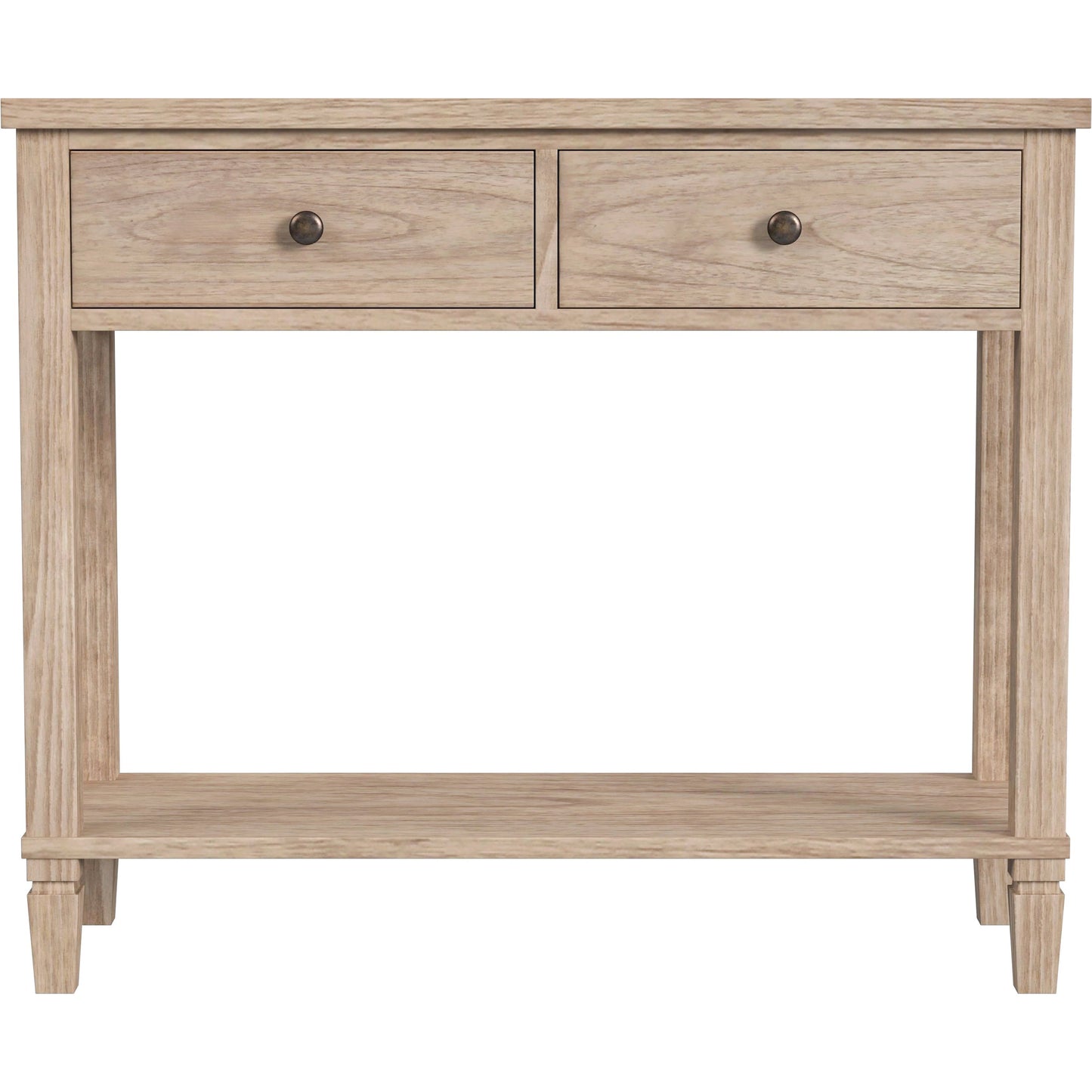 003 SI-2077823 | Additional Silo | Flagstaff 2 Drawer 36" Console Table by Butler Specialty Company in natural and desert sand. Made from mdf: 60%, mindi solids: 20%, mindi veneers: 20% in a cottage & farmhouse style.