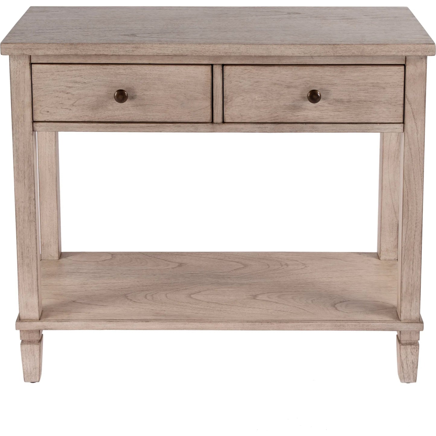 009 SI-2077823 | Additional Silo | Flagstaff 2 Drawer 36" Console Table by Butler Specialty Company in natural and desert sand. Made from mdf: 60%, mindi solids: 20%, mindi veneers: 20% in a cottage & farmhouse style.