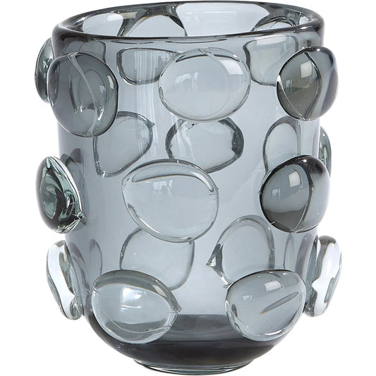 Rondelle Vase by Global Views. Made from art glass in a modern style.
