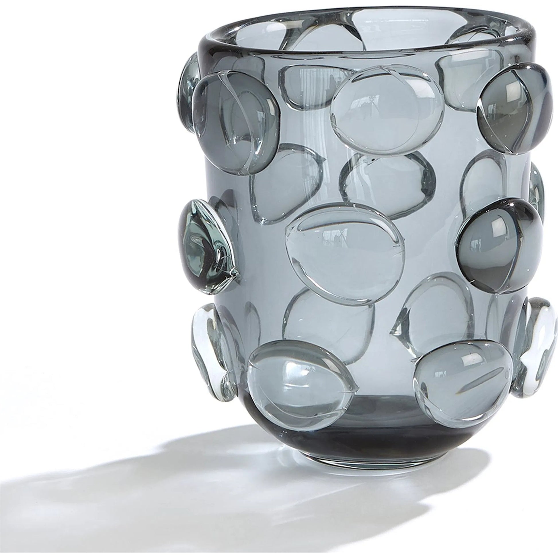 Rondelle Vase by Global Views. Made from art glass in a modern style.
