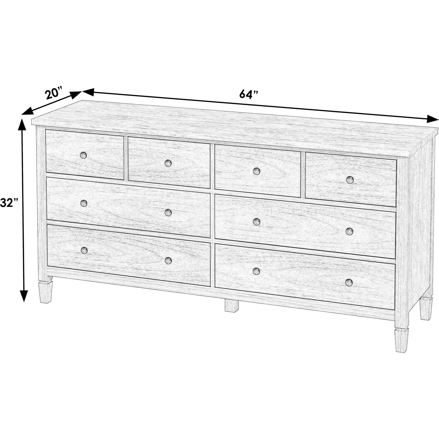 002 SI-2324892 | Additional Silo | Flagstaff 8 Drawer Wood Dresser by Butler Specialty Company in black. Made from mindi wood, mindi veneer, mdf in a unique style.