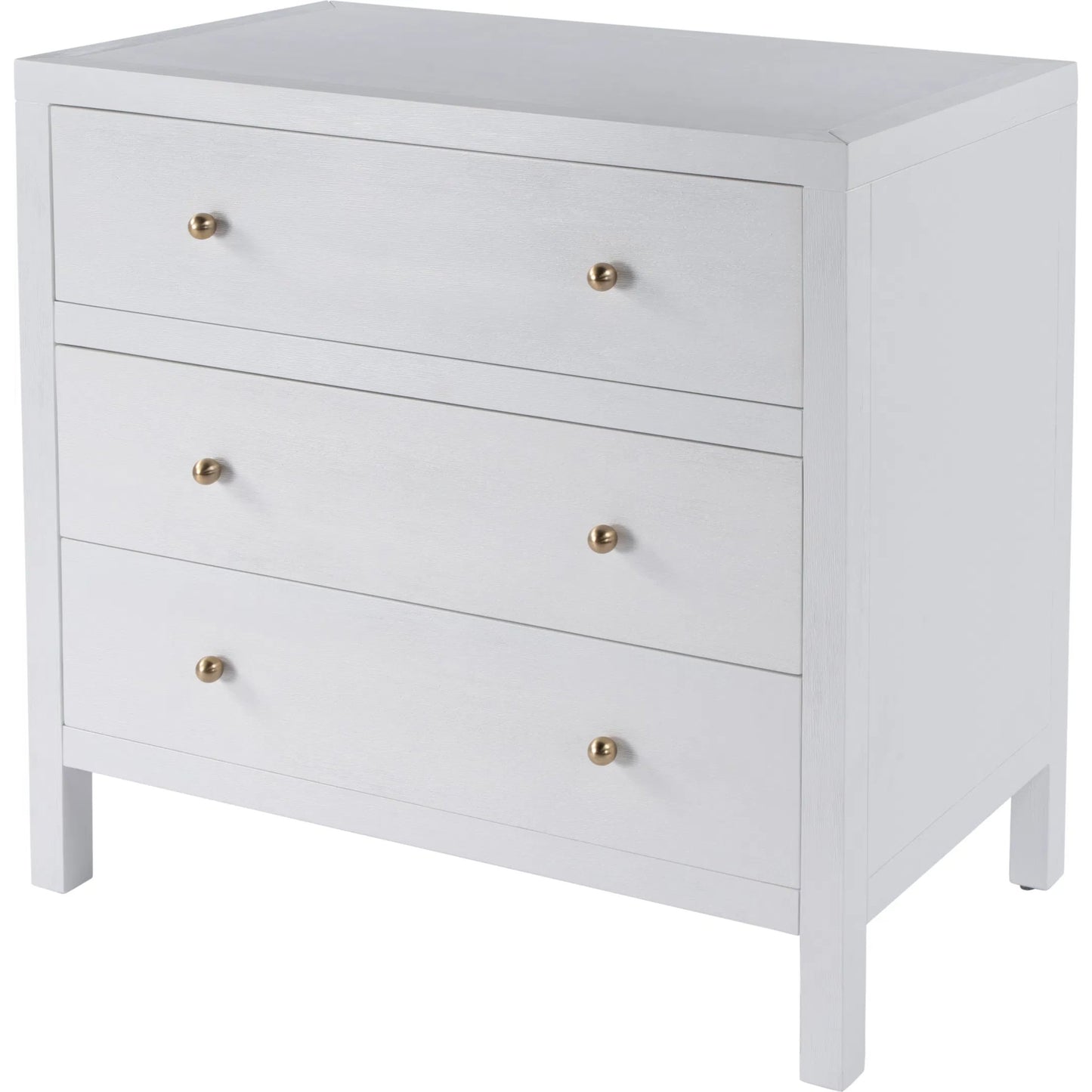 001 SI-2324927 | Primary Silo | Nora 3 Drawer Chest by Butler Specialty Company in white. Made from acacia wood, acacia veneer, solid pine, mdf in a unique style.
