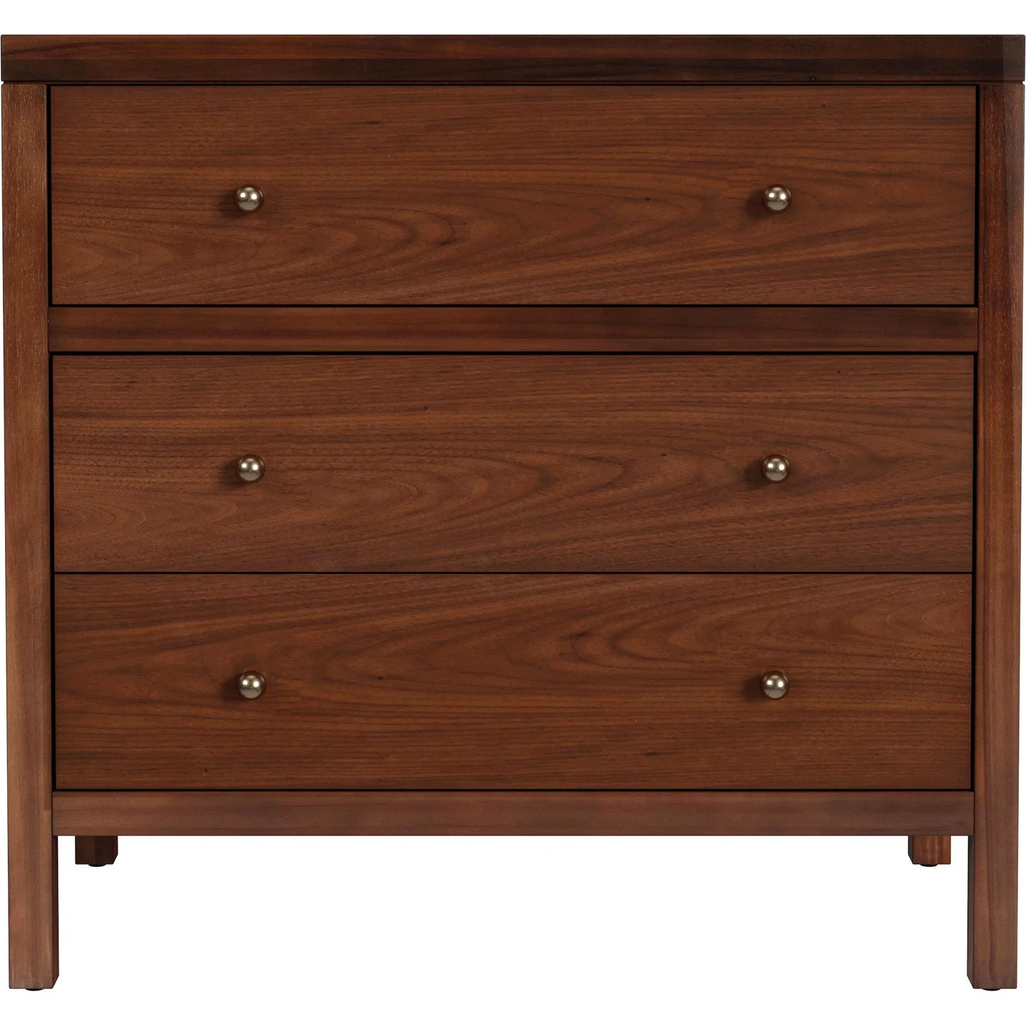 020 SI-2333993 | Unknown | Nora 3 Drawer Chest by Butler Specialty Company. Made from acacia wood, acacia veneer, mdf, pine wood and antimony metal hardware in a unique style.