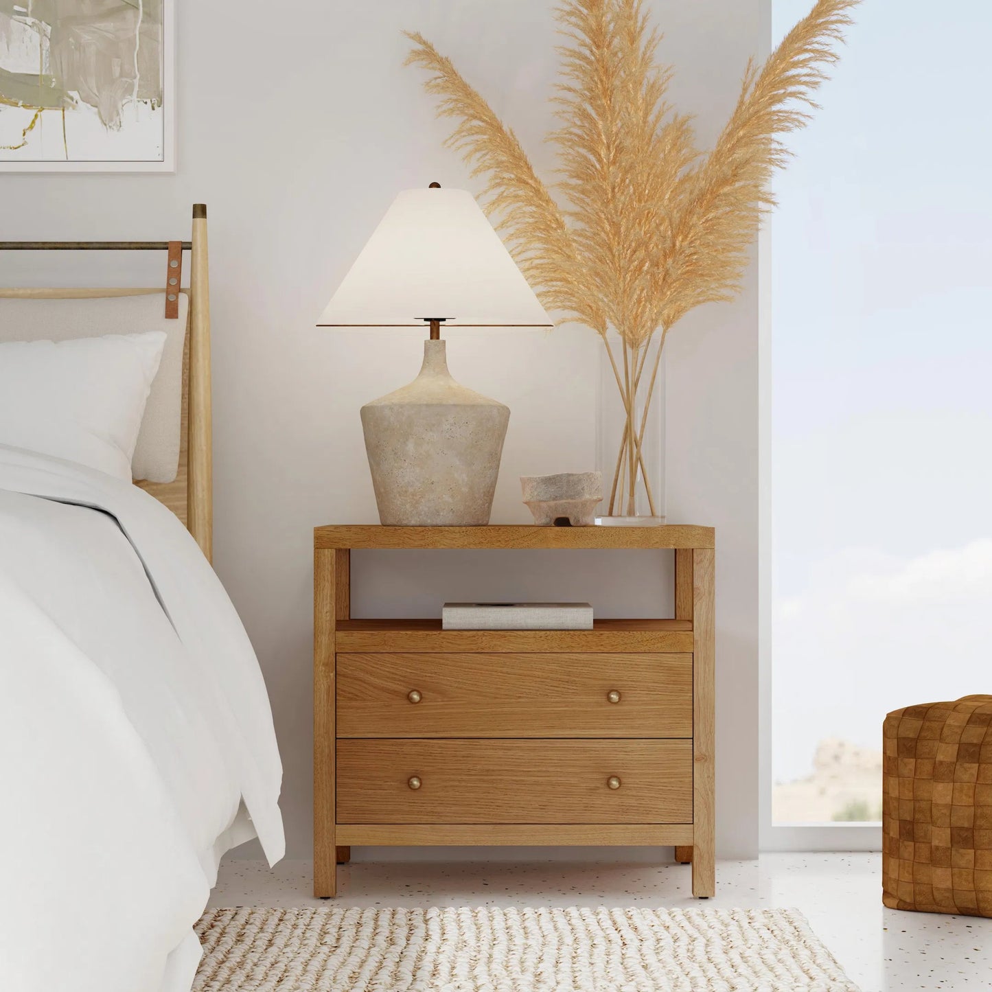 025 SI-2077830 | Lifestyle | Celine 2 Drawer Wide Nightstand by Butler Specialty Company. Made from unique in a modern style.