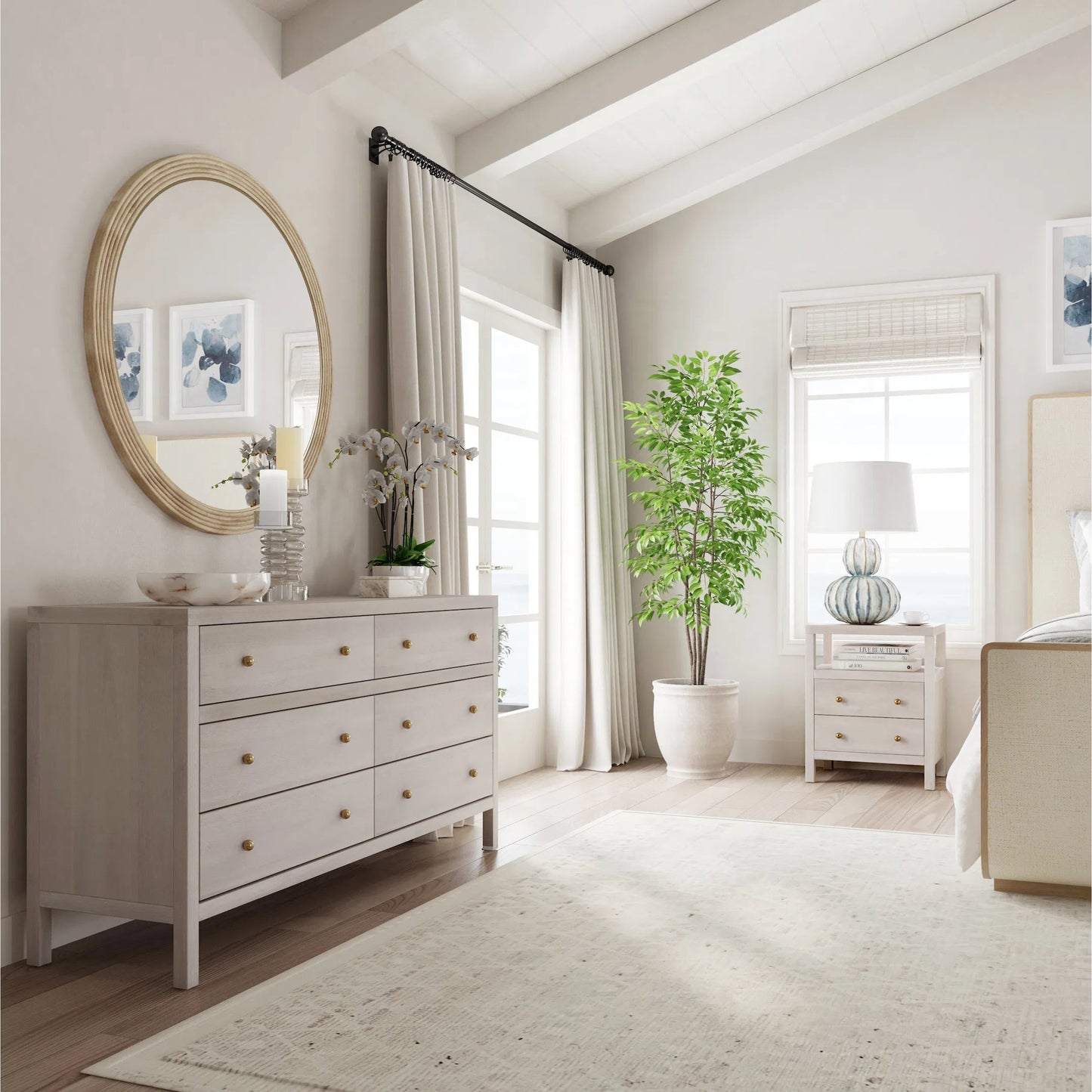 022 SI-2077831 | Lifestyle | Celine 6 Drawer Wide Dresser by Butler Specialty Company. Made from unique in a modern style.