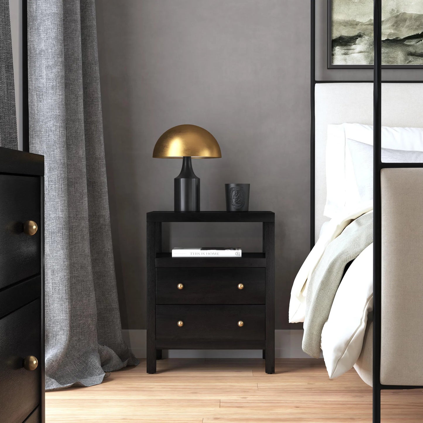 019 SI-2077835 | Lifestyle | Celine 2 Drawer Nightstand by Butler Specialty Company. Made from unique in a modern style.