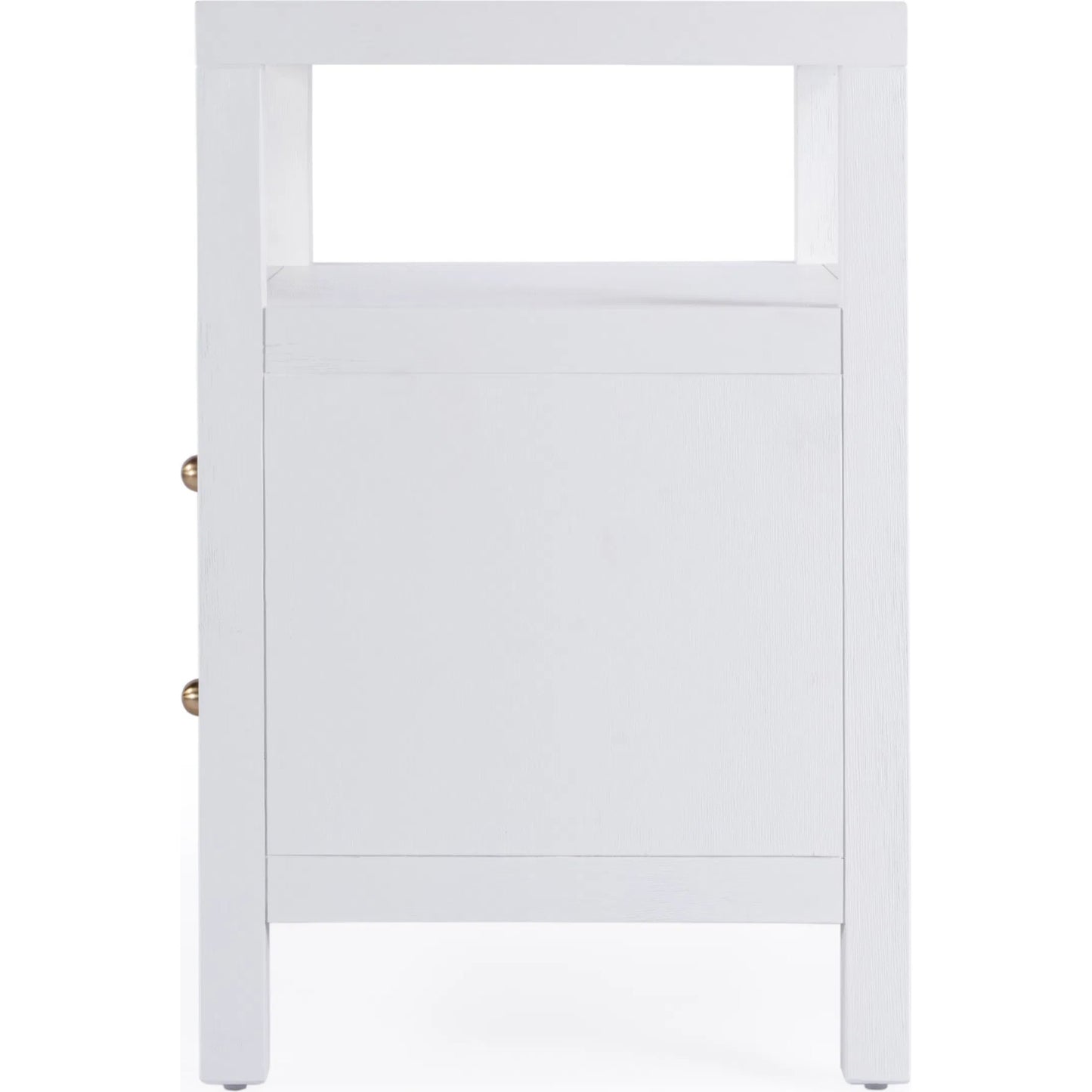 005 SI-2324925 | Unknown | Nora Nightstand by Butler Specialty Company in white. Made from acacia wood, acacia veneer, solid pine, mdf in a unique style.
